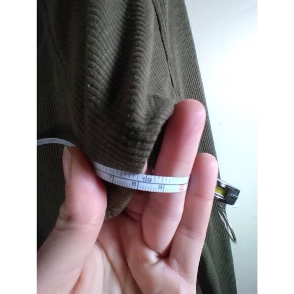 Free People Intimately Rock the Boat Thermal Top Green Women's Size Small Ribbed - Picture 6 of 7